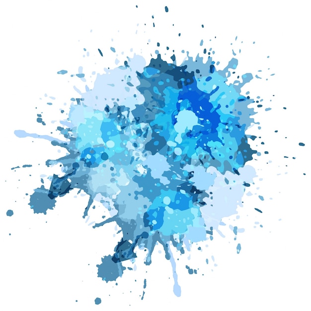 Download Blue watercolor splash background | Free Vector