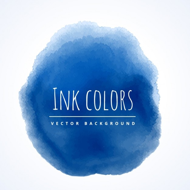 Download Free Vector | Blue watercolor stain
