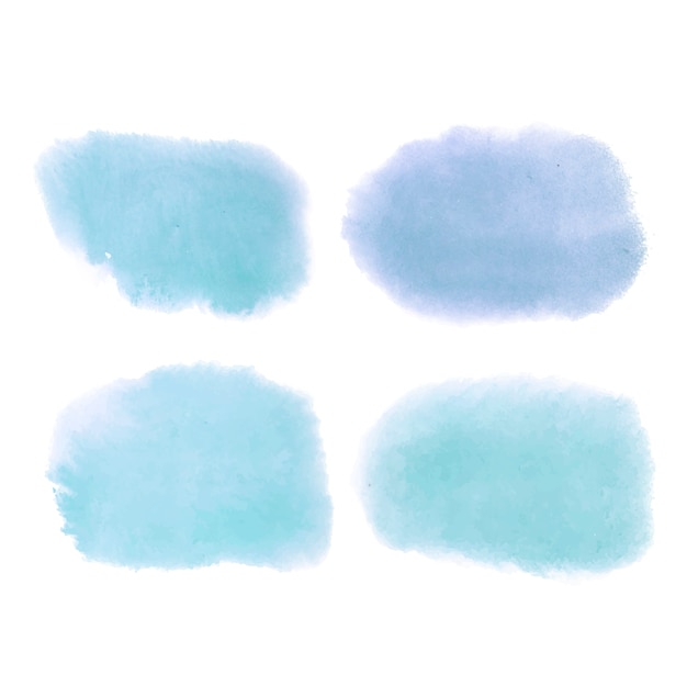 Blue Watercolor Style Banner Vector Free Vector