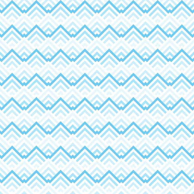 Blue wave abstract seamless pattern Premium Vector