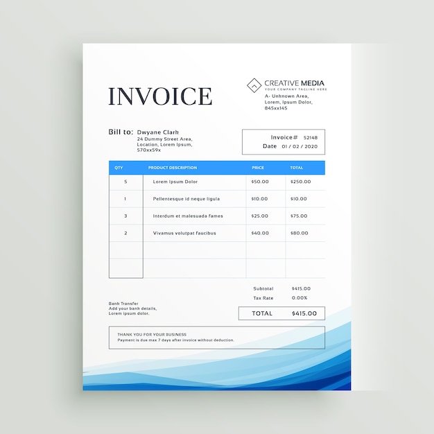 wave invoice login