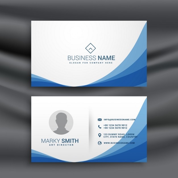 Blue waves business card