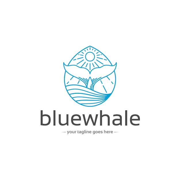 Download Free Blue Whale Tail Logo Template Premium Vector Use our free logo maker to create a logo and build your brand. Put your logo on business cards, promotional products, or your website for brand visibility.