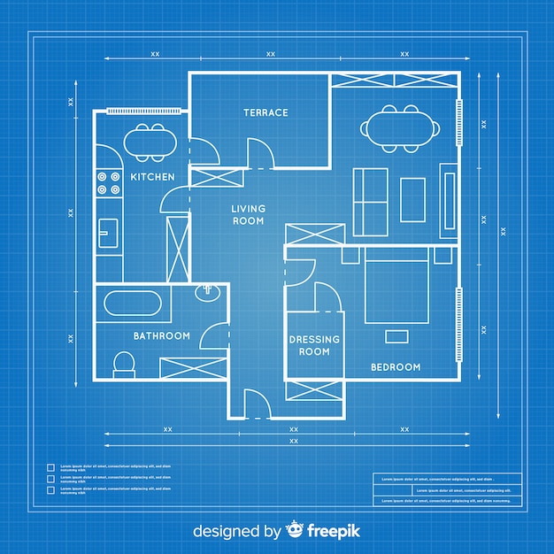 inside home view blueprint