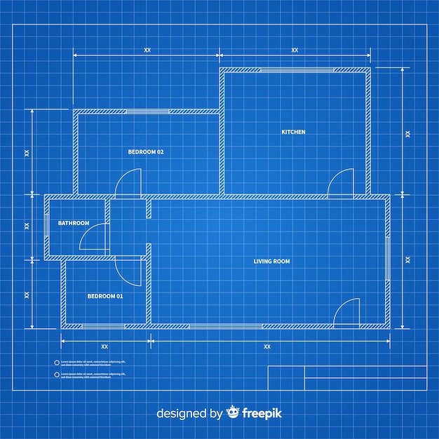 free-vector-blueprint-of-a-house-top-view