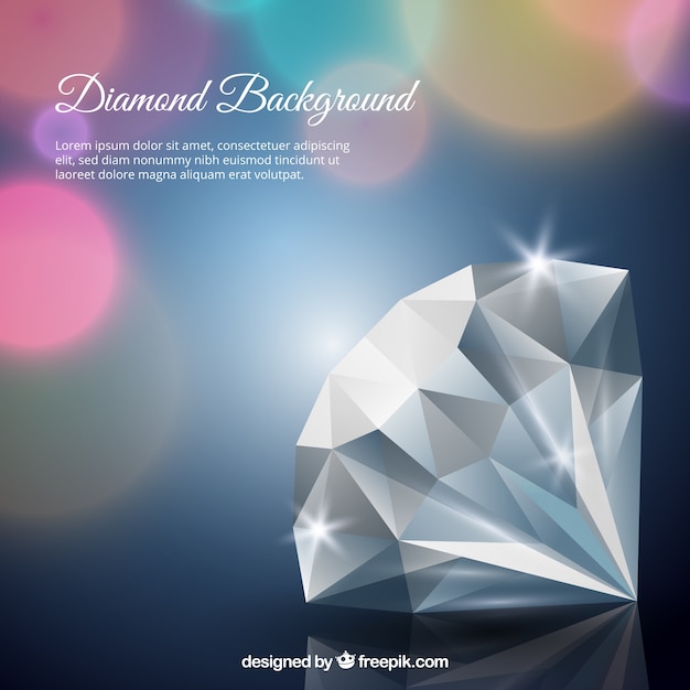 Premium Vector | Blurred background bokeh of diamond