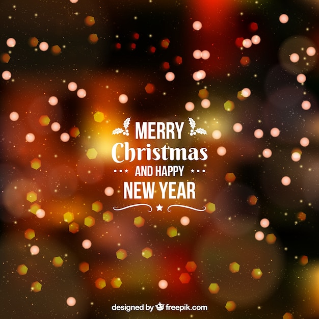 Blurred background of merry christmas and new
year