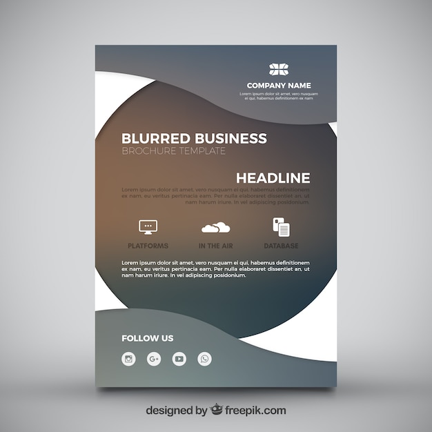 Download Free Blurred Business Flyer With Wavy Forms Free Vector Use our free logo maker to create a logo and build your brand. Put your logo on business cards, promotional products, or your website for brand visibility.