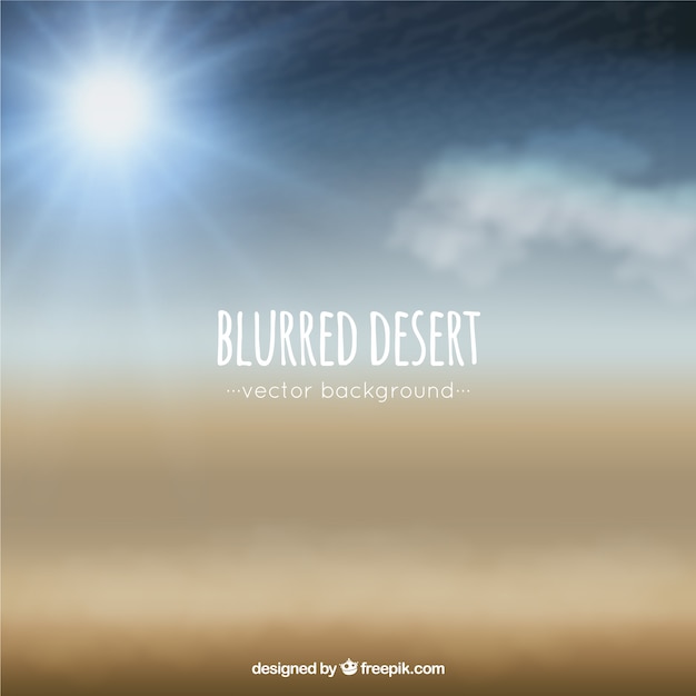 Blurred desert