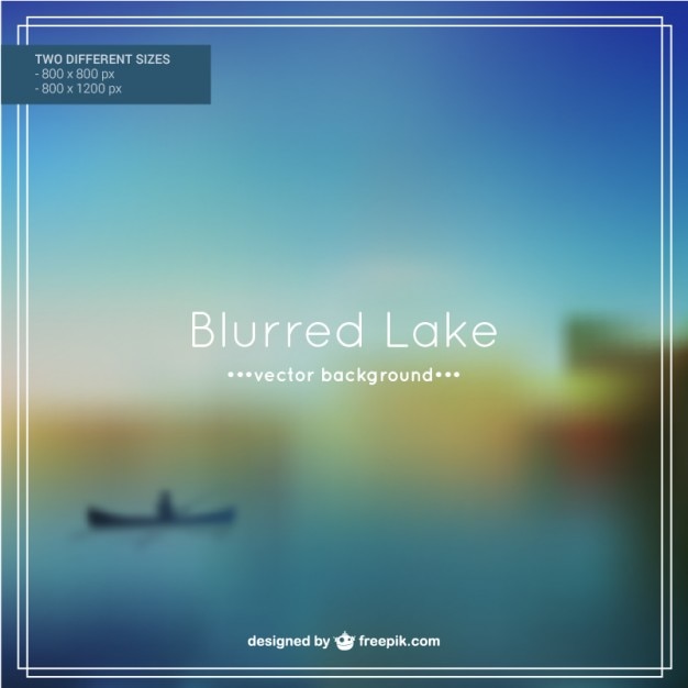 Blurred lake background vector
