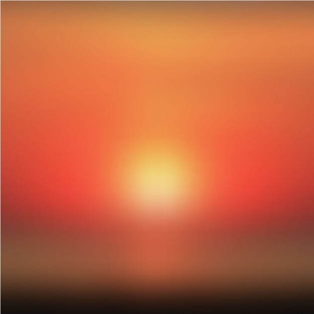 Blurred sunset background