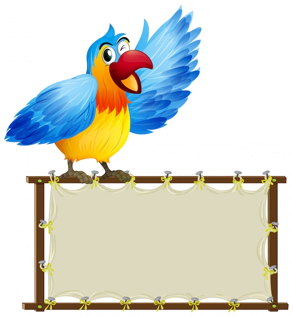 Download Free Board Template With Cute Parrot On White Background Free Vector Use our free logo maker to create a logo and build your brand. Put your logo on business cards, promotional products, or your website for brand visibility.