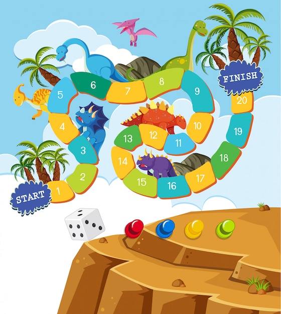 dinosaur board game printable