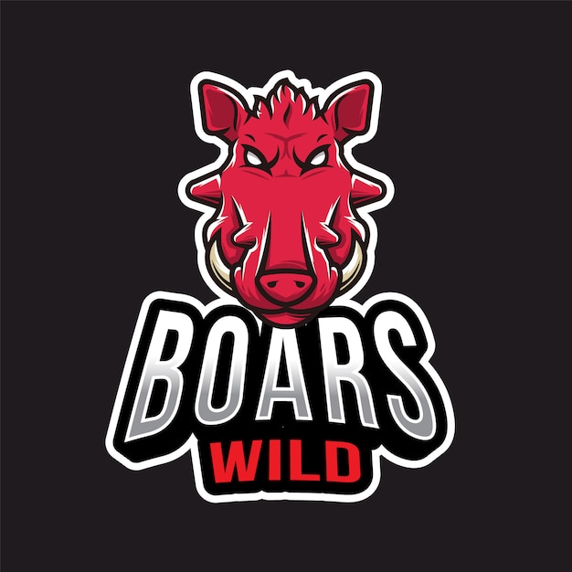 Boars esport logo | Premium Vector