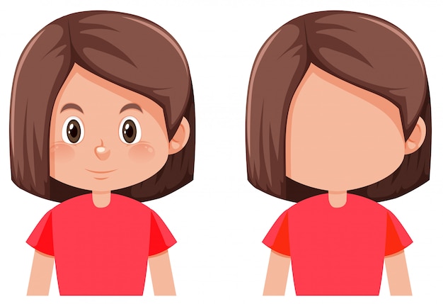 Free Vector | Bob hair girl character