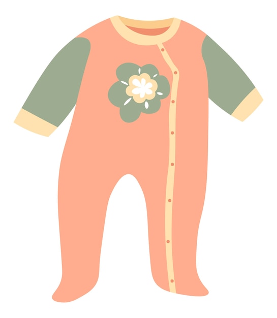 Premium Vector | Body clothes for newborn babies, isolated one piece ...