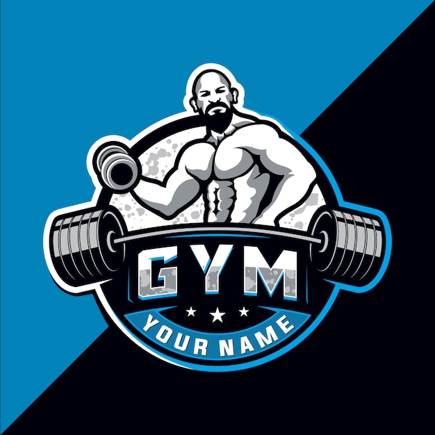 Download Free Bodybuilding And Gym Esport Logo Design Premium Vector Use our free logo maker to create a logo and build your brand. Put your logo on business cards, promotional products, or your website for brand visibility.