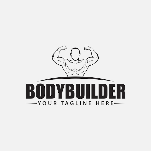 Premium Vector | Bodybuilding gym logo