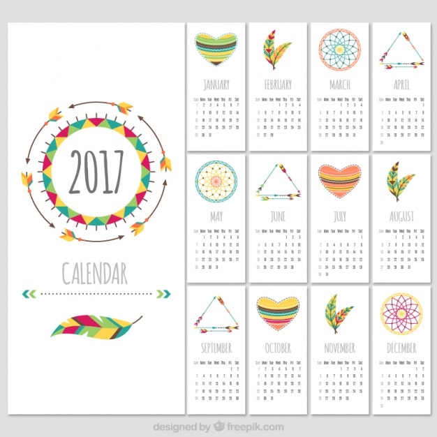 calendar templates 2017