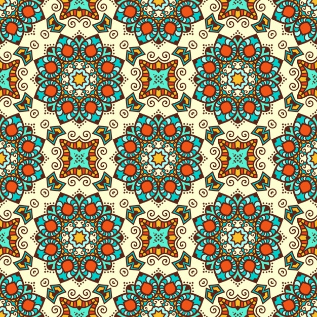 Boho style pattern design Vector Premium Download