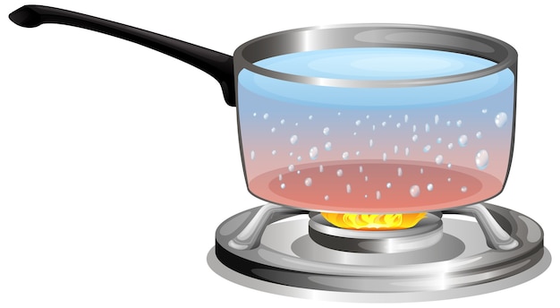 Free Vector Boiling Water In The Pot