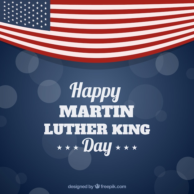 Free Vector | Bokeh background of martin luther king day