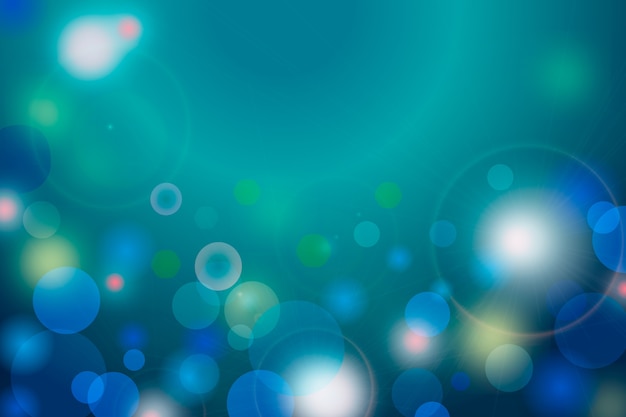Bokeh effect gradient wallpaper Free Vector