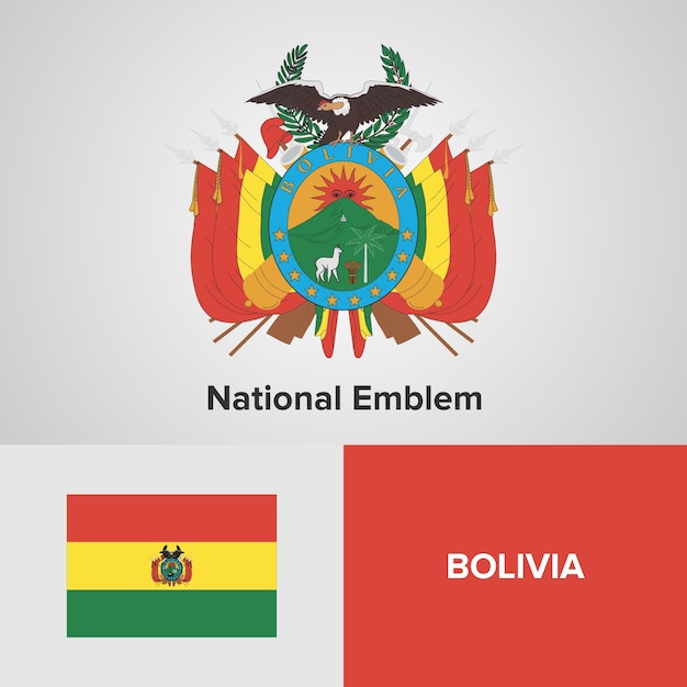 Download Free Bolivia Map Flag And National Emblem Premium Vector Use our free logo maker to create a logo and build your brand. Put your logo on business cards, promotional products, or your website for brand visibility.