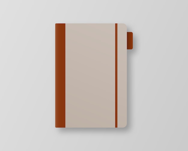 ブックカバー 灰色の背景の空の本の表紙のテンプレート テンプレート プレミアムベクター