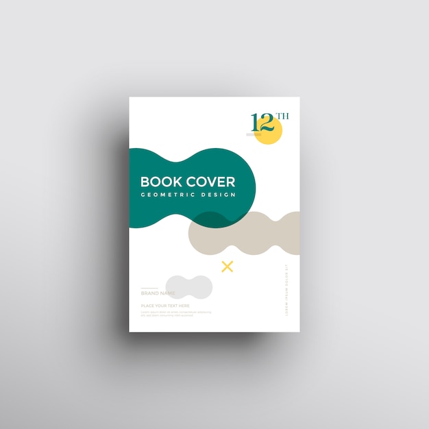 Premium Vector | Book cover with geometric shapes