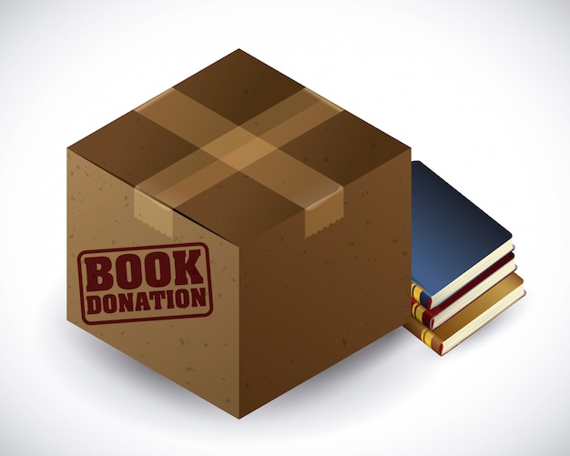 Download Premium Vector | Books library design.