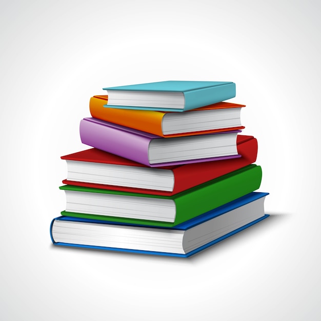 old stack of books clipart