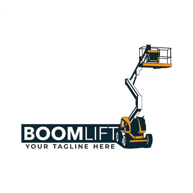 Premium Vector Boom lifts logo