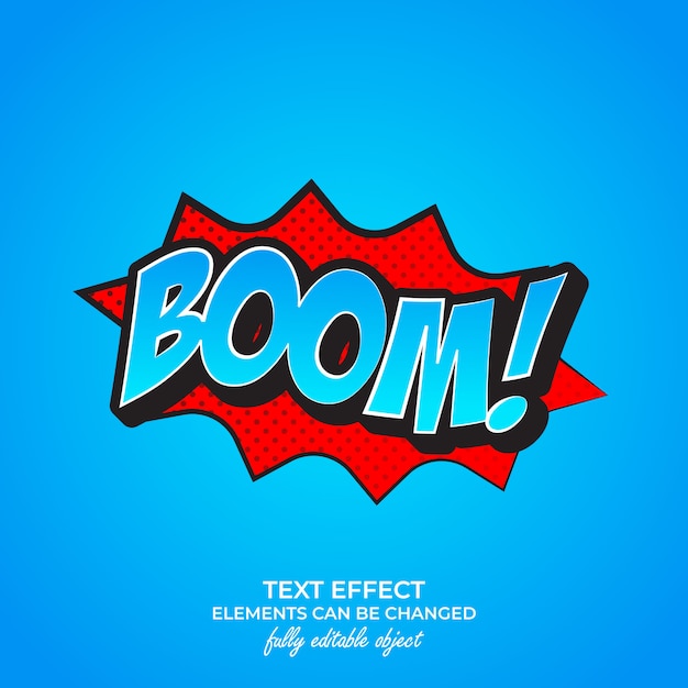 Premium Vector | Boom premium text effect