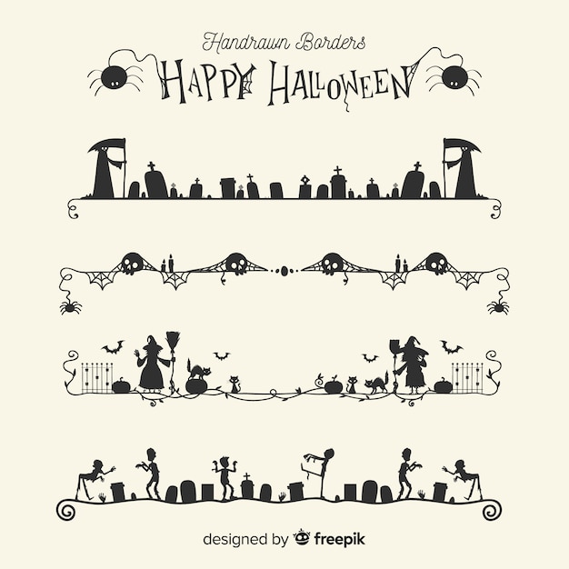 Download Border collection for halloween Vector | Free Download