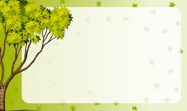 Free Vector | Border with nature theme