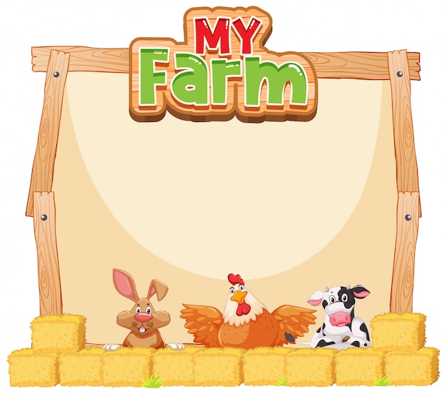 Farm Animal Page Border