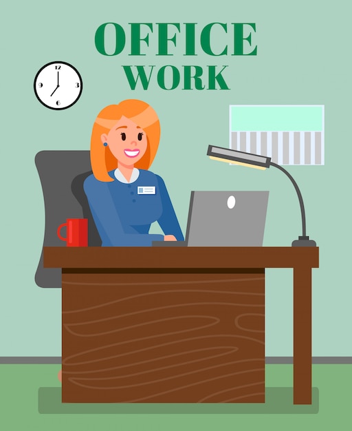 Premium Vector | Boss working in office flat vector illustration