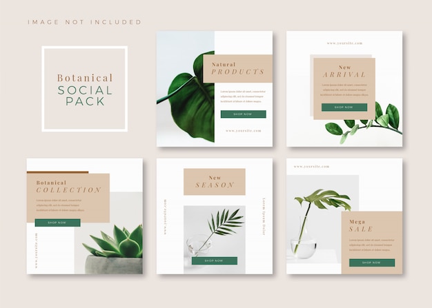 Download Free Botanical Clean Simple Square Social Media Template For Instagram Use our free logo maker to create a logo and build your brand. Put your logo on business cards, promotional products, or your website for brand visibility.