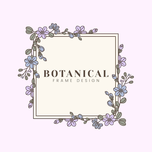 Download Free Vector Botanical Floral Mockup Illustration