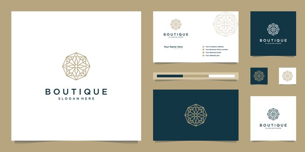 Download Free Boutique And Elegant Floral Monogram Elegant Business Card Logo Use our free logo maker to create a logo and build your brand. Put your logo on business cards, promotional products, or your website for brand visibility.
