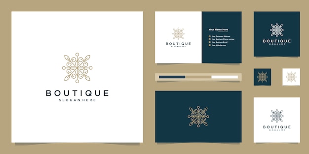 Download Free Boutique And Elegant Floral Monogram Elegant Business Card Logo Use our free logo maker to create a logo and build your brand. Put your logo on business cards, promotional products, or your website for brand visibility.