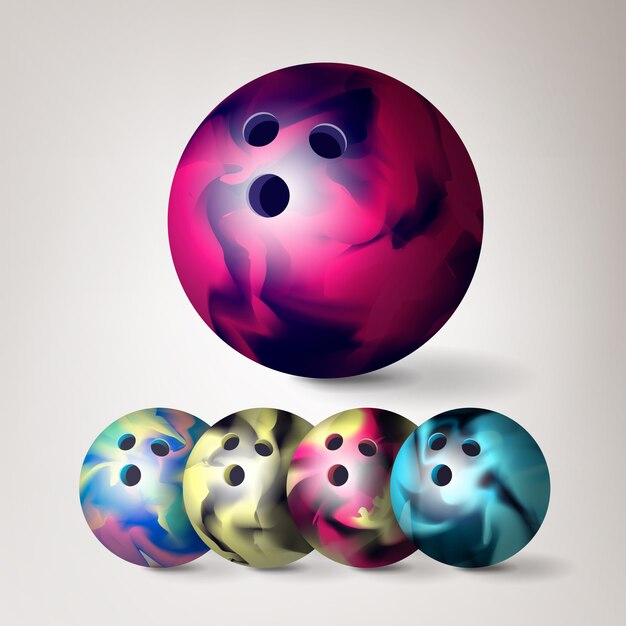 Premium Vector | Bowling ball