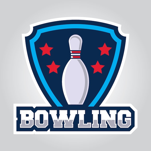 Premium Vector Bowling design template