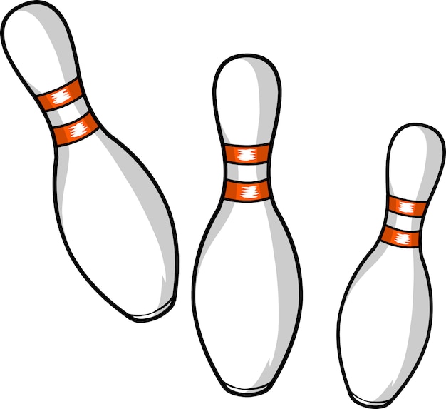 Premium Vector | Bowling pins