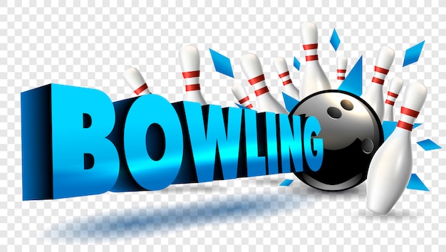 Bowling Word Blue Color 92172 100 