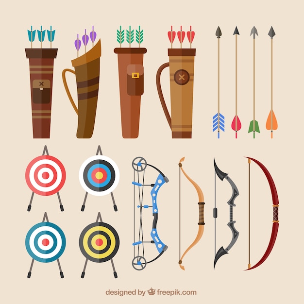 Download Bows and arrows | Free Vector