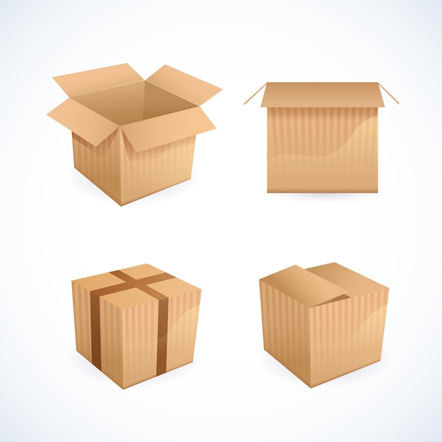 Download Box and package icons Vector | Premium Download