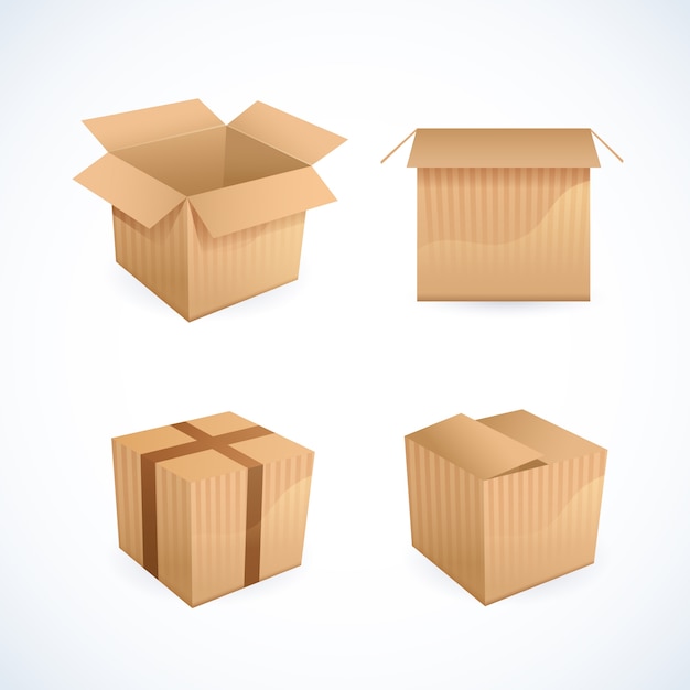 Premium Vector | Box and package icons