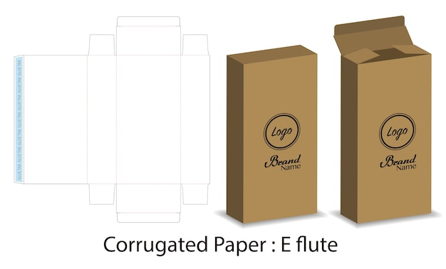 Download Box packaging die cut template design. 3d mock-up ...